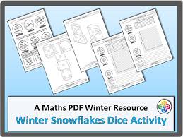 Winter Snowflake Nets Tally Charts Bar Charts Maths