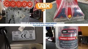 a free vax v 124a dual v carpet washer
