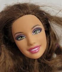 barbie doll head only for replacement