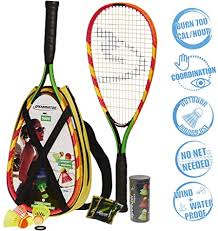 91 293 просмотра • 2 сент. Amazon Com Speedminton S600 Set Original Speed Badminton Crossminton Starter Set Including 2 Rackets 3 Speeder Speedlights Bag Sports Outdoors