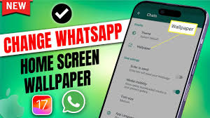 change whatsapp home screen wallpaper