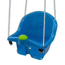 Blue Kids Swing Baby Garden High Back