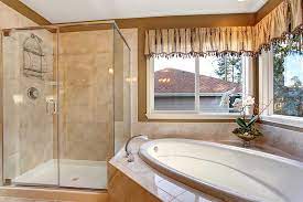 Small Bathroom With Glass Shower Doors