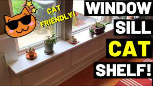 diy cat shelf plant shelf window