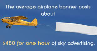 airplane banner advertising