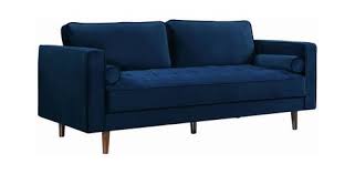 Meridian Furniture Emily Navy Velvet Sofa