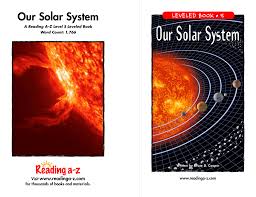 Our Solar System Leveled Book S Www Readinga Z Com