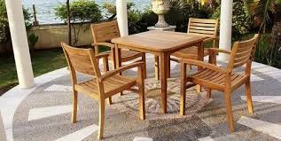 Brown Outdoor Ct 187 Dining Table Set