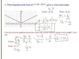 Writing Absolute Value Equations