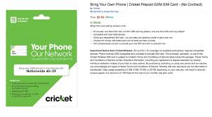 You'll get a great phone that suits your needs and you'll enjoy more flexibility and more control over how much you spend at the same time. Cricket Brings Byod Universal Sim Card Kit To Amazon For 10