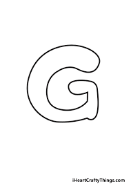 bubble letter g draw your own bubble g