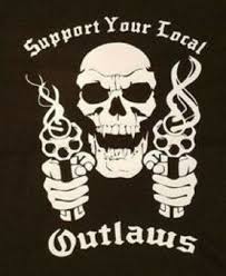 outlaw support your local outlaws biker