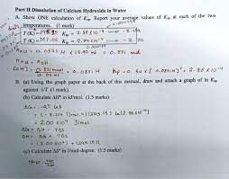 Calcium Hydroxide In Water