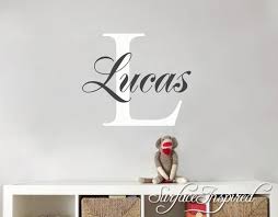Nursery Wall Decals Lucas Elegant Name