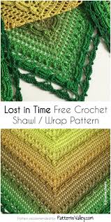 Lost In Time Free Crochet Shawl Wrap Pattern