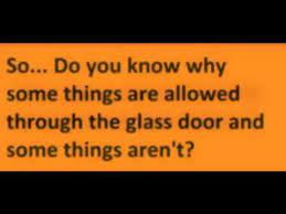 green glass door riddle you