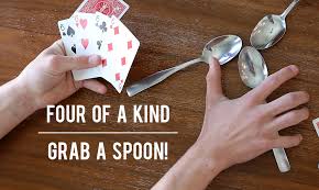 This card game also goes by the names pig and tongue. How To Play Spoons Easy Hilarious Card Game It S Always Autumn
