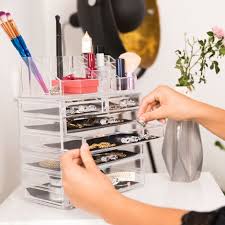 set of 1 relaxdays makeup organizer