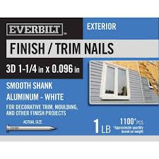 everbilt wh alm trim nail 1 25 3d