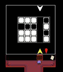 Move the blocks down and push one to the side, shoot the block and use your second bullet to get the arrow. Hotland Undertale Wiki Guide Ign
