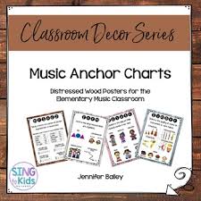 Music Anchor Charts For The Music Learning Inspired Classroom Distressed Wood