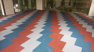 interlocking outdoor rubber floor tile