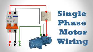 single phase motor wiring single