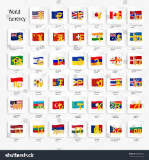 World Currency Symbols Vector Icon Set Stock Vector Royalty