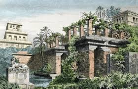 inside the hanging gardens of babylon