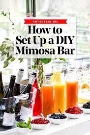 How To Set Up A Diy Mimosa Bar