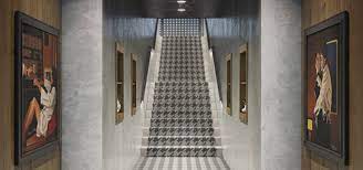 houndstooth modern patterned carpet