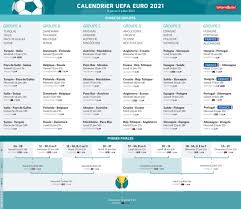 Retrouvez les dates de tous les matchs d'un groupe ou d'un pays. Calendrier De L Euro 2021 Quel Match Regarder A La Tv Ce Lundi 21 Juin