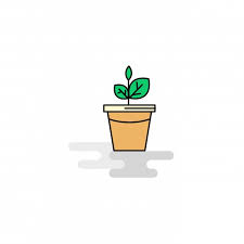 Potted Plant Clipart Png Images Flat