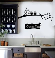 Vinyl Wall Decal Coffee Beans Branch
