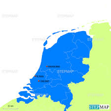 Holanda es el país que disfruta de las leyes más liberales e inteligentes del mundo, y no sólo en lo relativo a la tolerancia hacia la prostitución y el cannabis, sino holanda es un país muy seguro para el viajero. Stepmap Holanda Landkarte Fur Netherlands