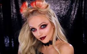 halloween she devil makeup hair