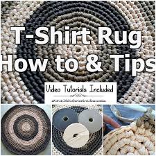 t shirt yarn round rug how to