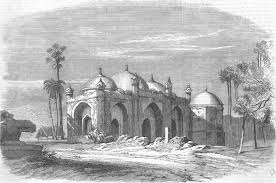 INDIA. Qutb Minar, nr Delhi, antique print, 1857