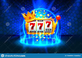 King Slots 777 Banner Casino on the Blue Background. Stock Vector -  Illustration of bingo, crown: 173009999