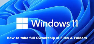 take ownership of files folders