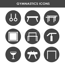 Your search for affordable gymnastics equipment that is also safe and meets regulations can start at a local big box sporting goods retailer and go from there. Artistic Gymnastics Equipment Stock Vector Illustration Of Linear Graphic 90572564