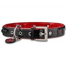 Details About Star Wars Dog Collar M Darth Vader Black Patent Leather Red Glitter Pet New