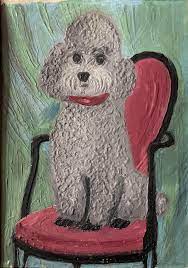 Bozo the Poodle Anonymous. Acrylic on... - Museum of Bad Art | Facebook