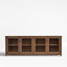 solid wood tv stands crate and barrel