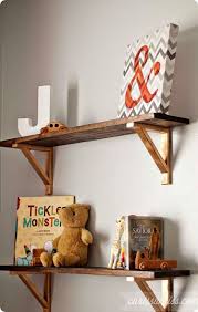 Rustic Wood Wall Shelves With Metal