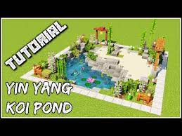 Yin Yang Koi Pond Minecraft Tutorial