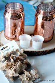 Diy Copper Centerpieces From Mason Jars