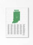 Best Indiana Golf Course Map | Special Gift - Golf Course Prints