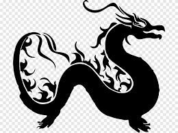 Kleurplaat mandala grote enge draak : Chinese Draak Draak Kunst Zwart En Wit Png Pngegg