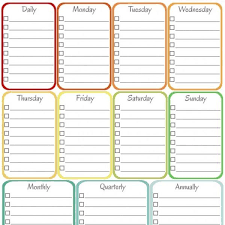 Home Management Binder Cleaning Schedule Cleaning